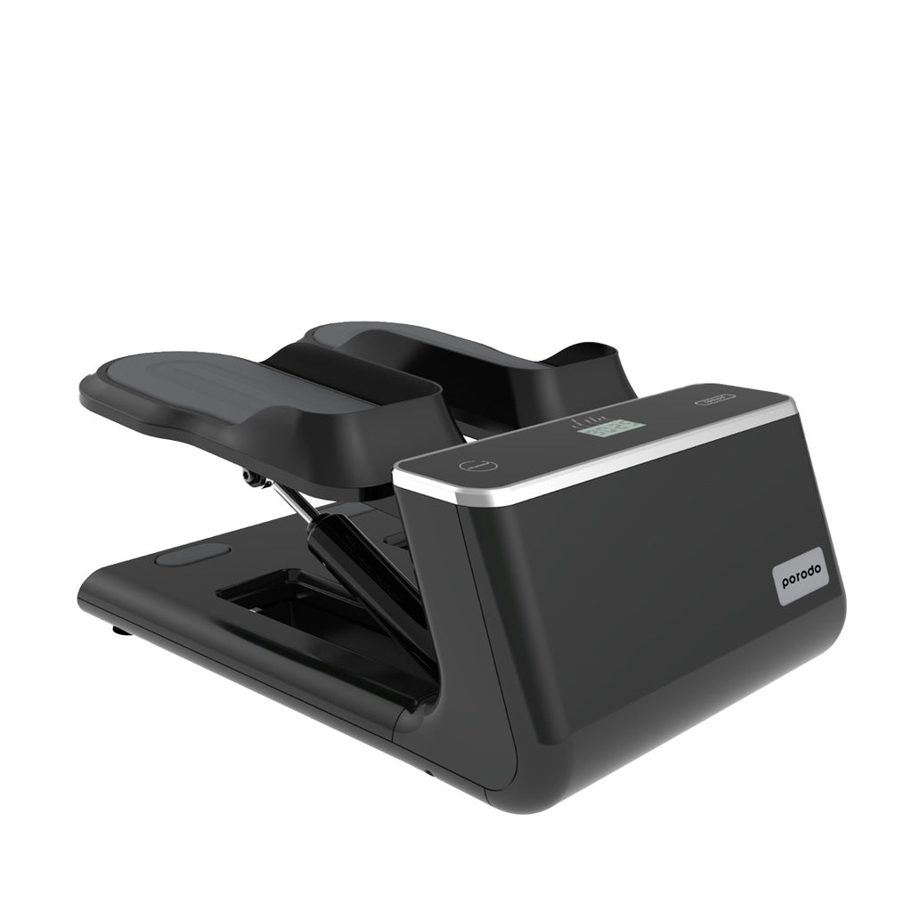 جهاز مشي صغير مع حبال مقاومة من بورودو لايف ستايل - اسود | Porodo Lifestyle Mini Stepper Machine with Resistance Ropes – Black