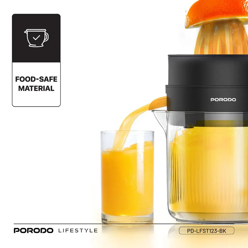 عصارة بورودو لايف ستايل 2 في 1 بقدرة 30 واط - اسود | Porodo Lifestyle 30W 2-in-1 Jar Juicer - Black