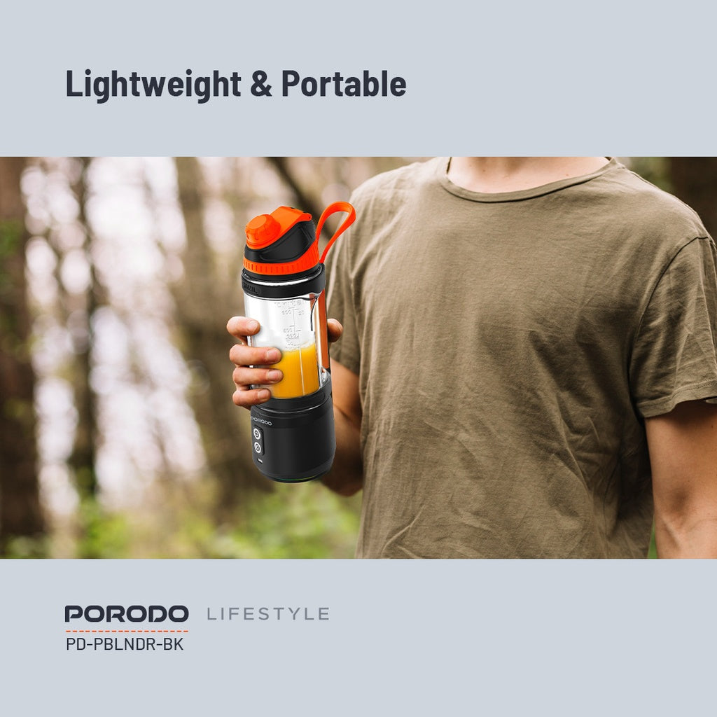 خلاط محمول بورودو, 6 شفرات وبقدرة 240 واط وسعة 700 مل | Porodo 240W 6 Blade Portable Blender 700ML.