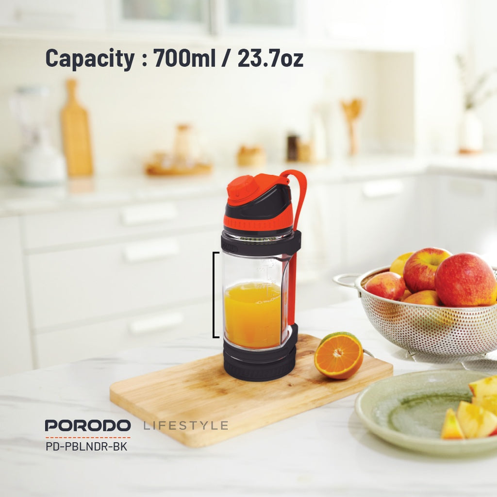 خلاط محمول بورودو, 6 شفرات وبقدرة 240 واط وسعة 700 مل | Porodo 240W 6 Blade Portable Blender 700ML.