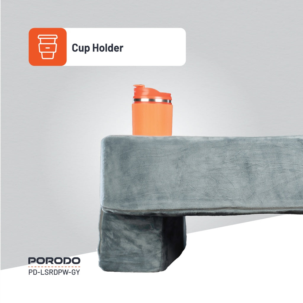 وسادة للقرائة من بورودو لايف ستايل - رمادي | Porodo Lifestyle Reading Pillow - Grey