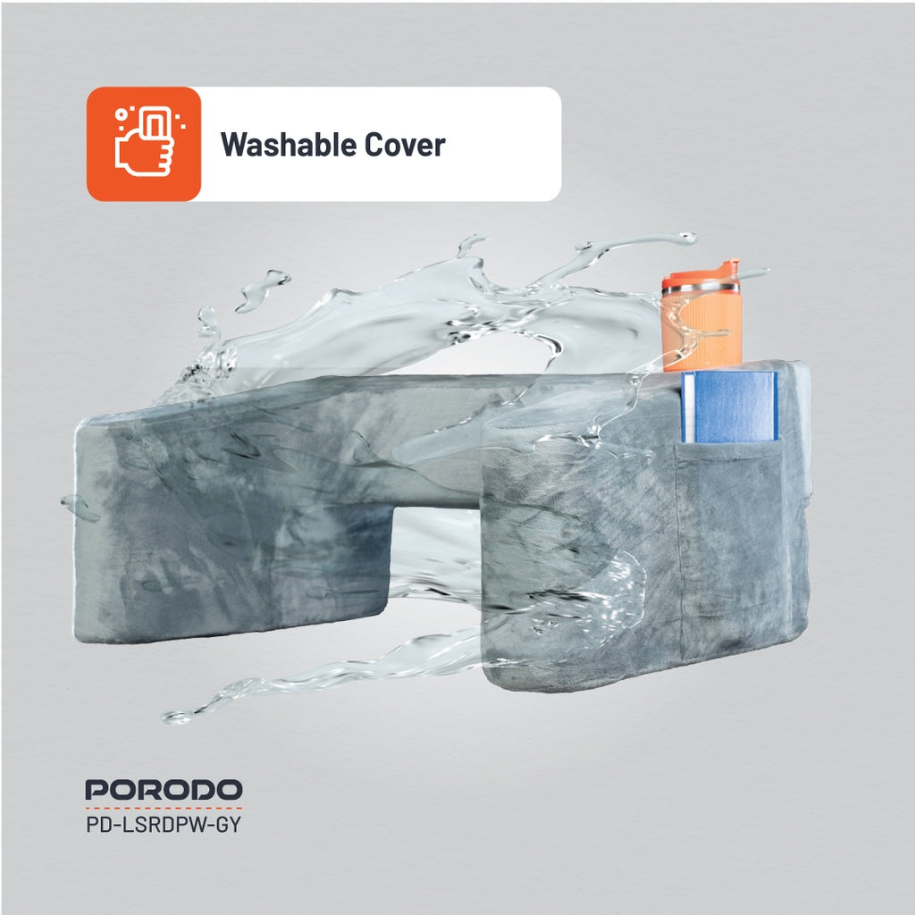 وسادة للقرائة من بورودو لايف ستايل - رمادي | Porodo Lifestyle Reading Pillow - Grey