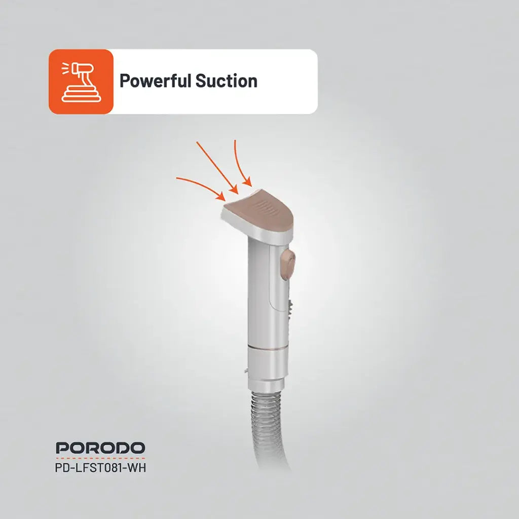 عدة العناية بالحيوانات الاليفة مع مكنسة تنظيف - ابيض | Porodo Lifestyle Pet Grooming Vacuum Cleaner - White