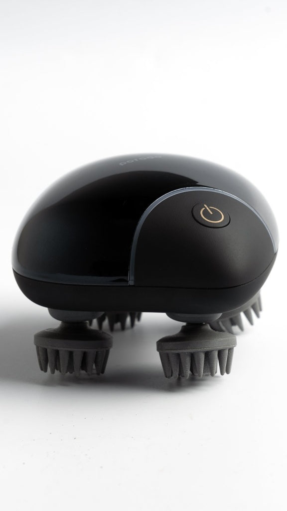 مدلك فروة الرأس المحمول من بورودو لايف ستايل بسعة بطارية 1200 مللي امبير - اسود | Porodo Lifestyle Portable Scalp Massager 1200mAh - Black