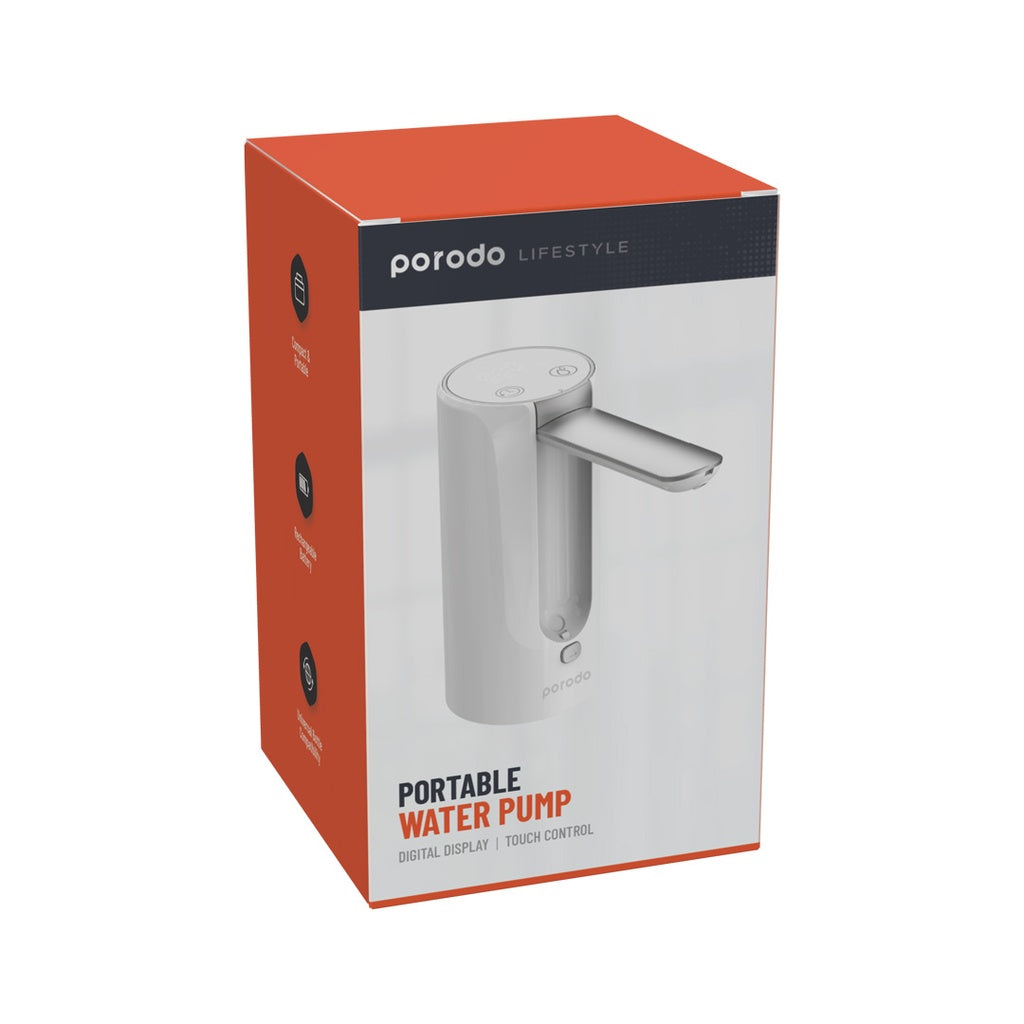 موزع مياه ميني 5 واط بشاشة LED من بورودو لايف ستايل - ابيض | Porodo Lifestyle LED Display Mini Water Dispenser 5W – White