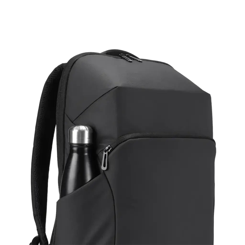 حقيبة ظهر مقاومة للماء مع منفذ يو اس بي سي من بورودو لايف ستايل - اسود | Porodo Lifestyle Water-Resistant PU Backpack with USB-C Port – Black