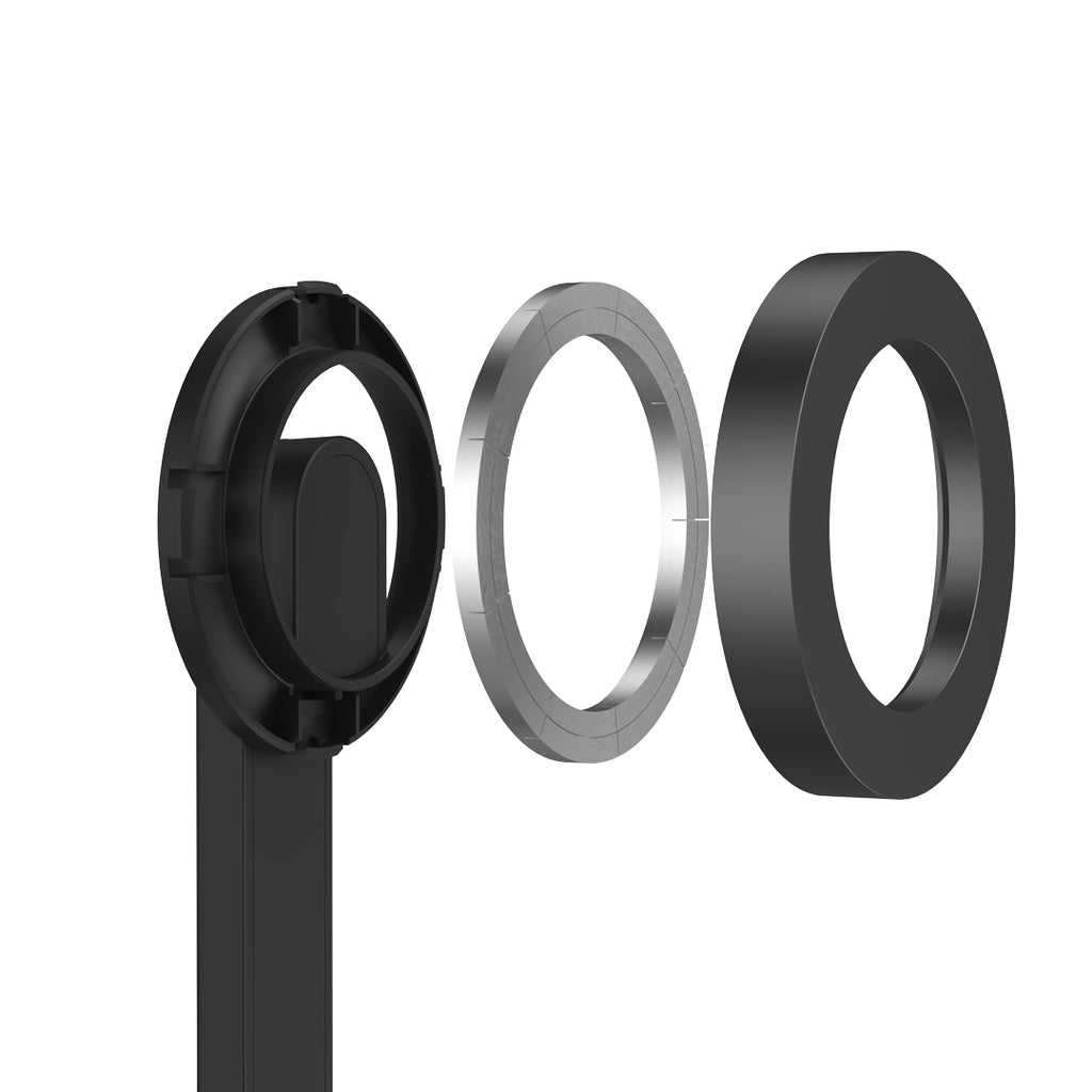 عصا سيلفي مغناطيسية بطول 64.5 سم من بورودو, قابلة للتمديد مع ترايبود وجهاز تحكم عن بعد - اسود | Porodo Magnetic Selfie Stick 64.5cm Extendable with 3 Leg Tripod and Remote Control - Black