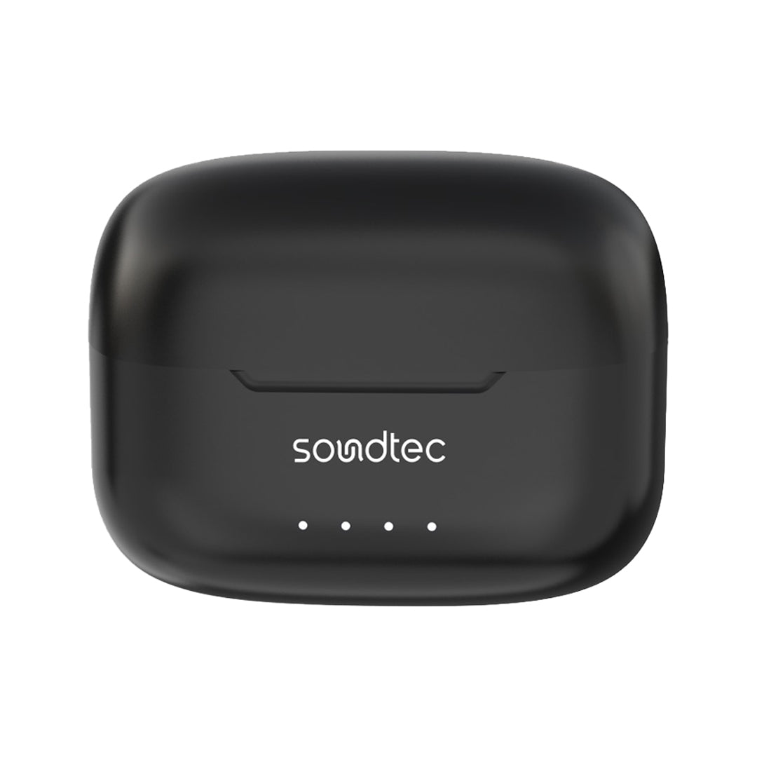 سماعة بورودو ساوندتيك الشفافة TWS بعزل ضوضاء ANC و ENC, تشغيل حتى 7 ساعات | Porodo Soundtec ANC & ENC TWS Earphone with Transparent Earbuds, 7H Playtime.