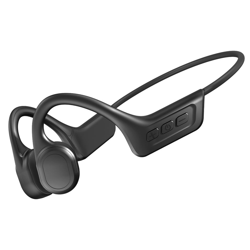 سماعة سباحة IPX8 بتقنية التوصيل العظمي من بورودو ساوندتيك - اسود | Porodo Soundtec Bone Conduction Swimming Headphones IPX8 - Black