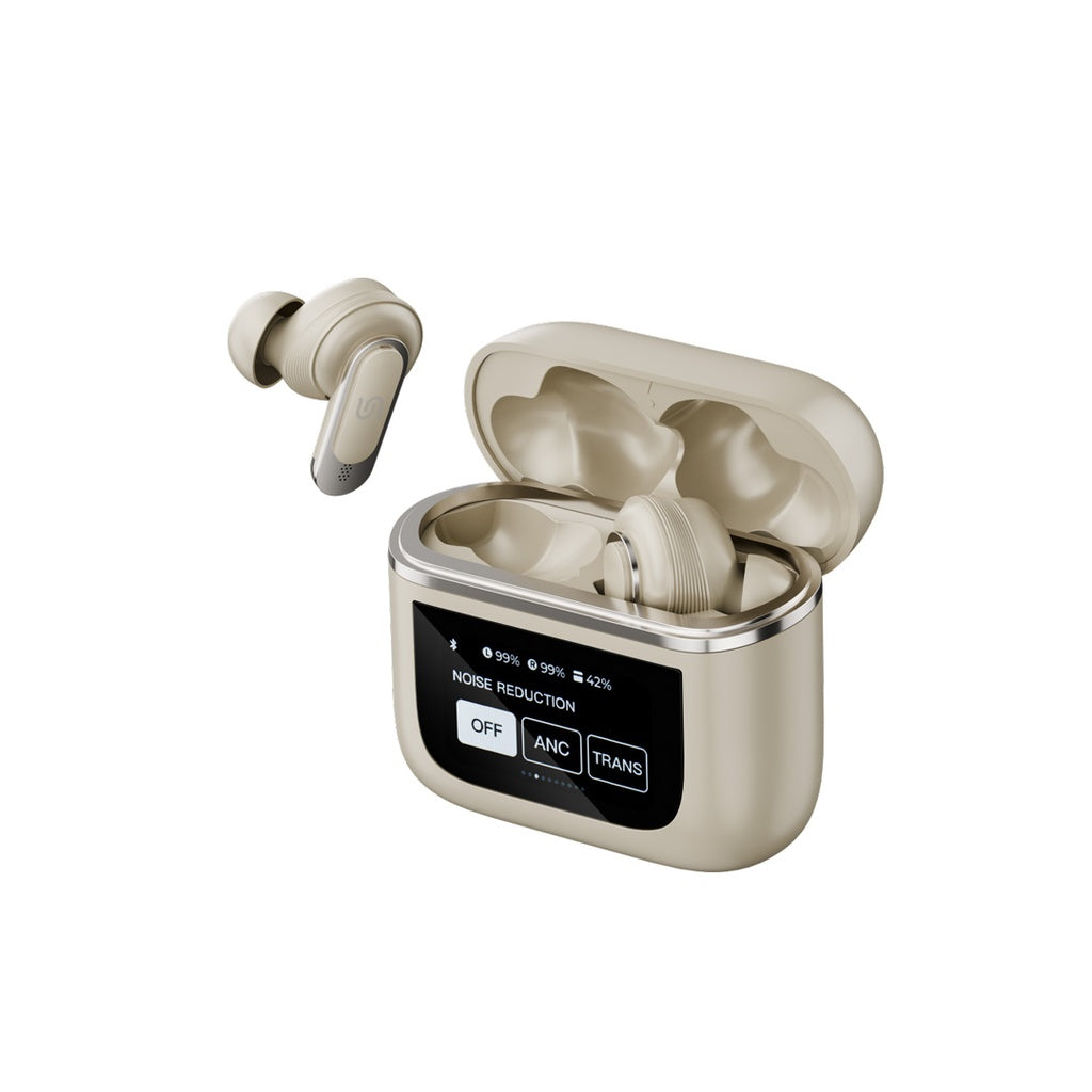 سماعات بورودو ساوندتيك جايد اللاسلكية بتقنية ANC وشاشة لمس | Porodo Soundtec Guide ANC TWS Earbuds with Touch Screen