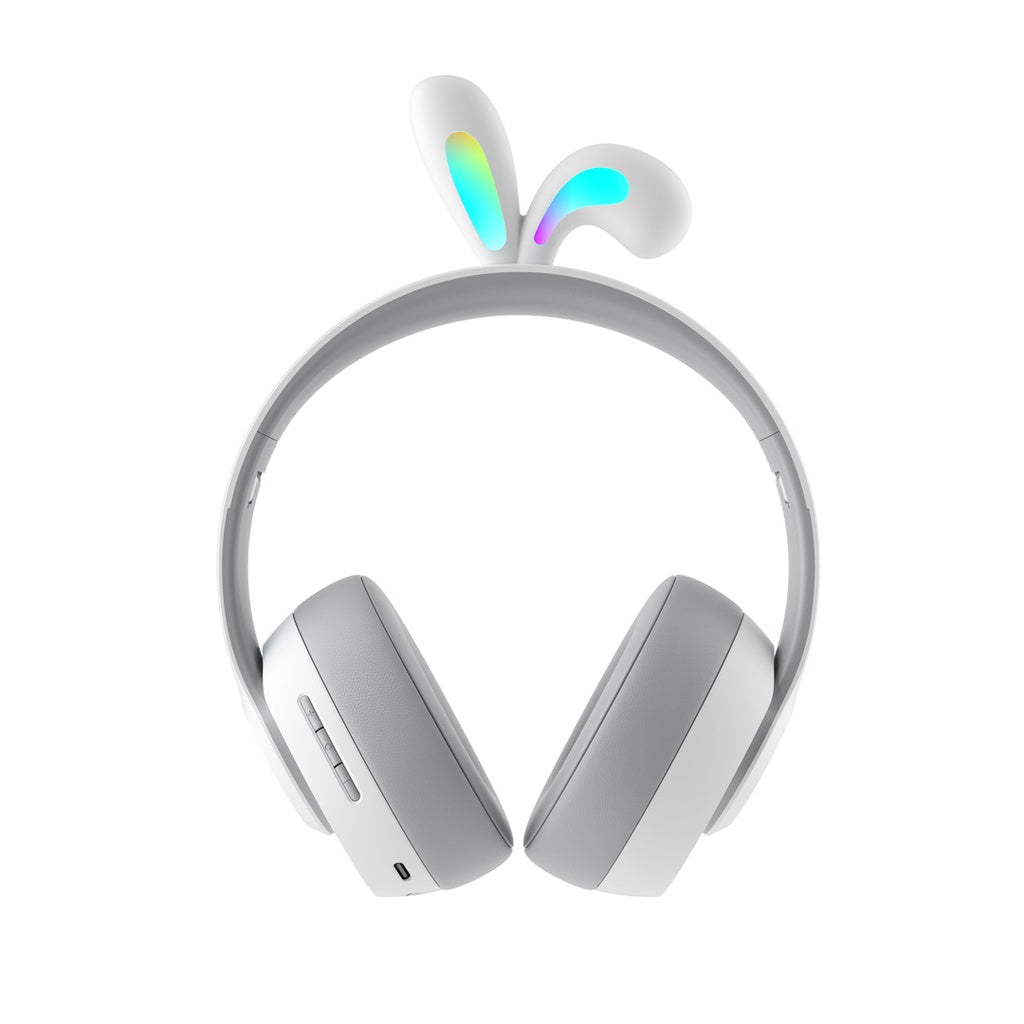 سماعة رأس للاطفال مع عزل ضوضاء من بورودو ساوندتيك, بطارية تدوم حتى 35 ساعة | Porodo Soundtec Kids ENC Headphone Rabbit Ear – 35H Battery Life.
