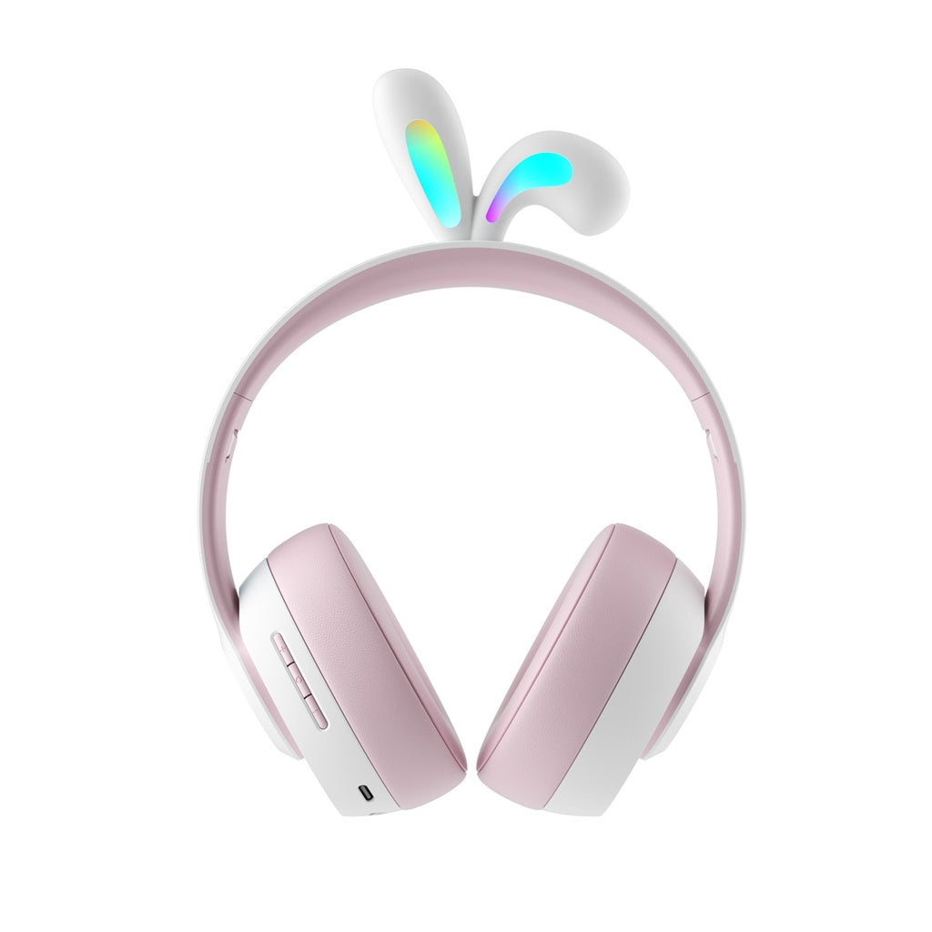 سماعة رأس للاطفال مع عزل ضوضاء من بورودو ساوندتيك, بطارية تدوم حتى 35 ساعة | Porodo Soundtec Kids ENC Headphone Rabbit Ear – 35H Battery Life.