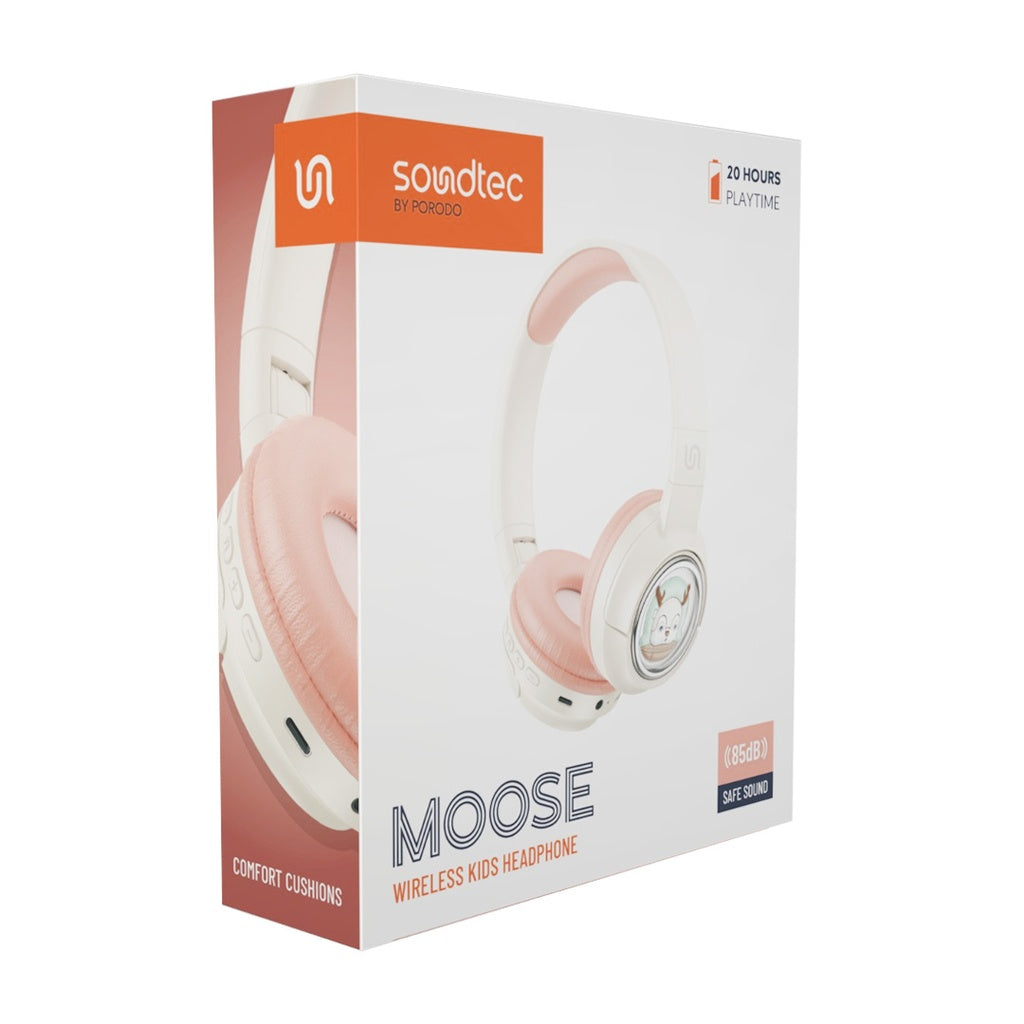 بورودو ساوندتيك سماعة رأس لاسلكية للاطفال ببطارية 400 مللي امبير | Porodo Soundtec Kids Wireless Headphone 400mAh.