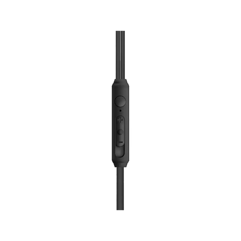 بورودو سماعات معدنية سلكية 14 ملم بمنفذ يو اس بي سي - اسود | Porodo Soundtec Metal Earphones 14mm Type-C - Black.