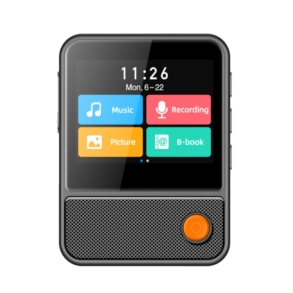 مشغل MP3 بورودو ساوندتيك بشاشة 2.31 بوصة مع سماعة اذن - اسود | Porodo Soundtec 2.31" MP3 Player with Earphone - Black