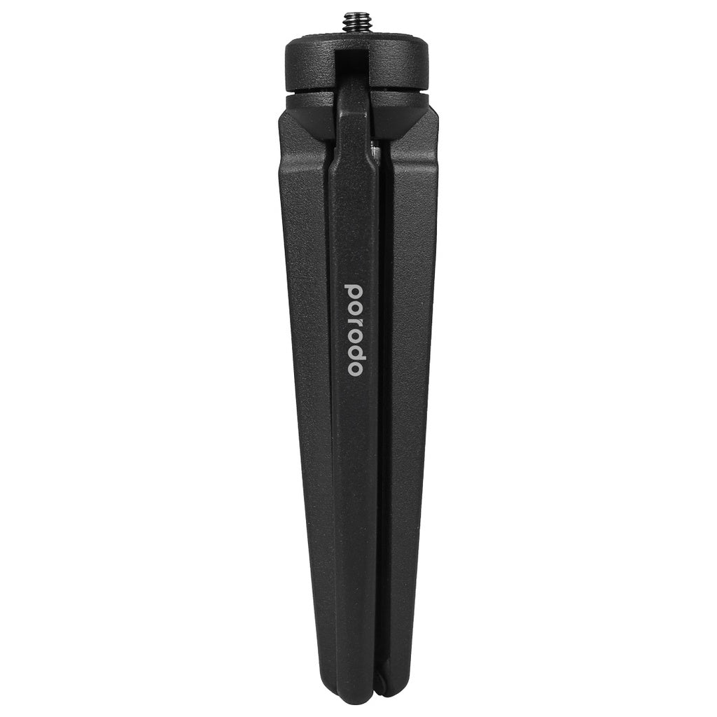 ترايبود مكتبي مع حامل للهاتف من بورودو - اسود | Porodo Table Tripod – Black