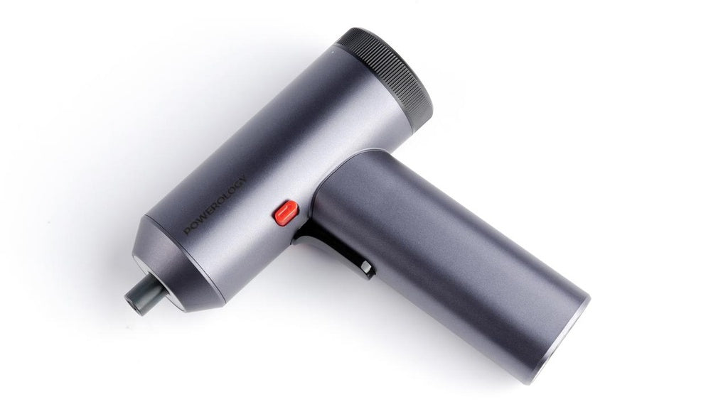 مفك كهربائي باورولوجي 30 قطعة متعدد السرعات بشاشة رقمية | Powerology 30-in-1 Electric Screwdriver Gun Digital Display & 6-Speed Levels