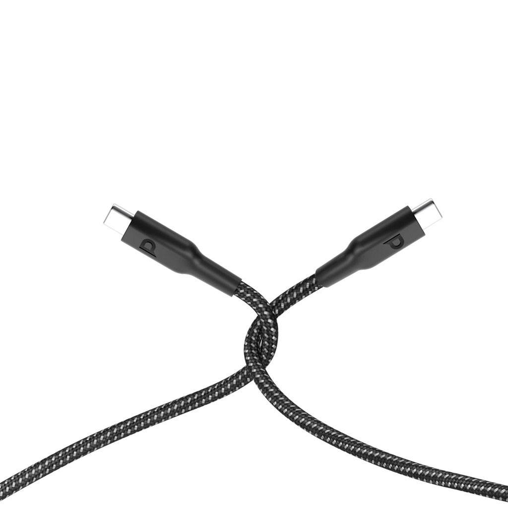كيبل باورولوجي مضفر يو اس بي سي الى لايتننغ بطول 30 سم | Powerology MFI Braided USB-C to Lightning Cable 30CM.