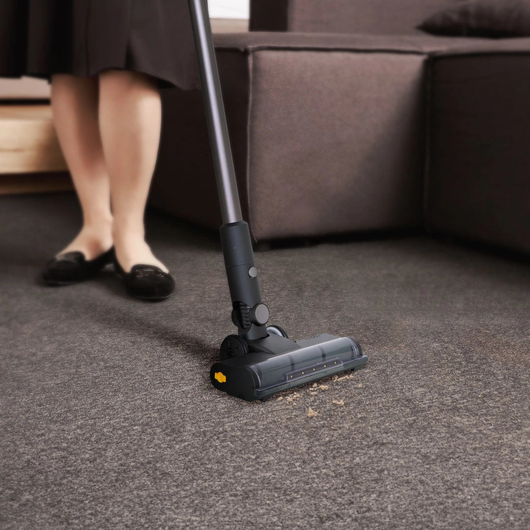 باورولوجي مكنسة كهربائية لاسلكية مع محطة تجميع الغبار التلقائية - اسود | Powerology Cordless Vacuum Cleaner with Dust Auto-Collect Station – Black