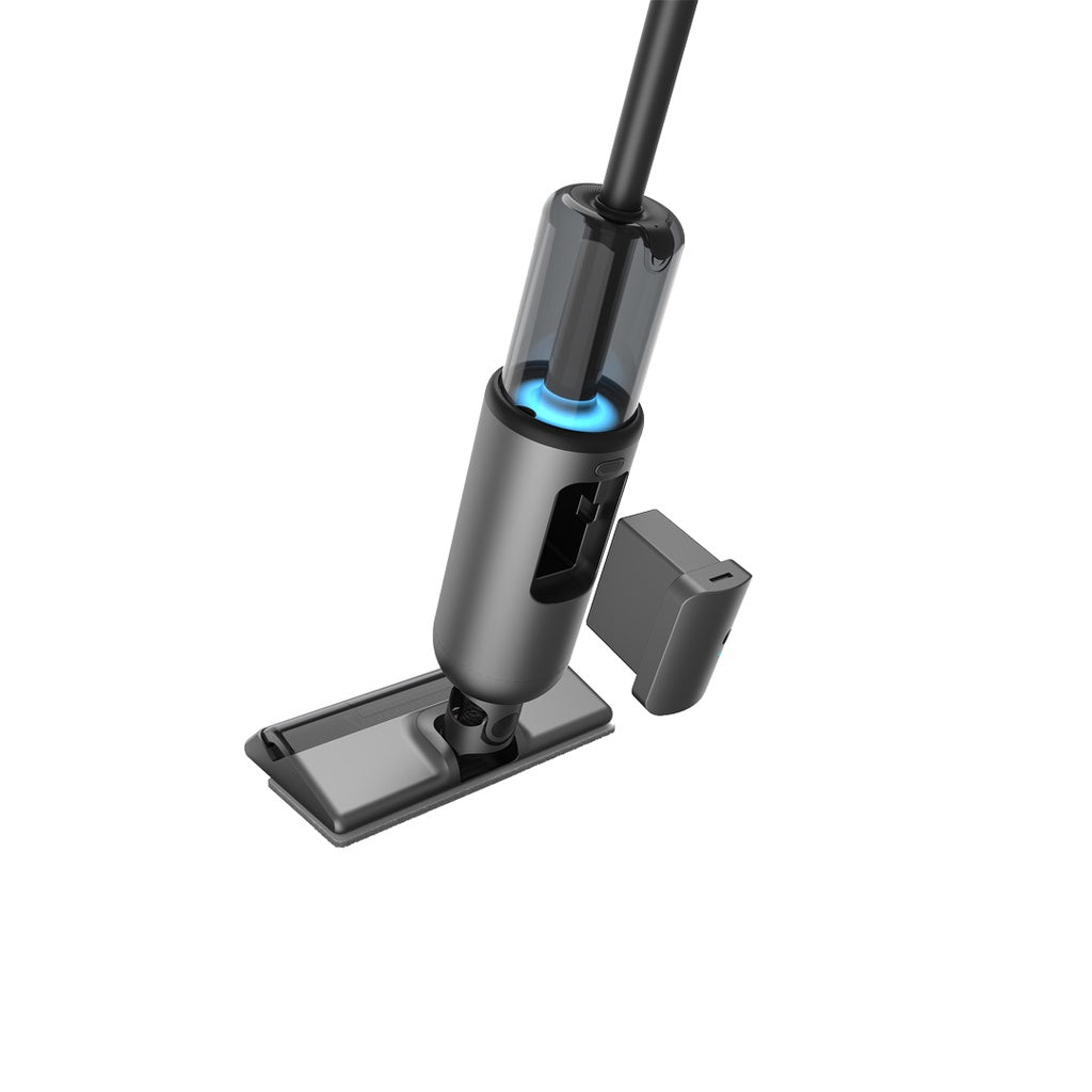 مكنسة باورولوجي اللاسلكية مع وظيفة المسح 2 في 1 - اسود | Powerology 2in1 Cordless Vacuum Cleaner with Mop - Black.