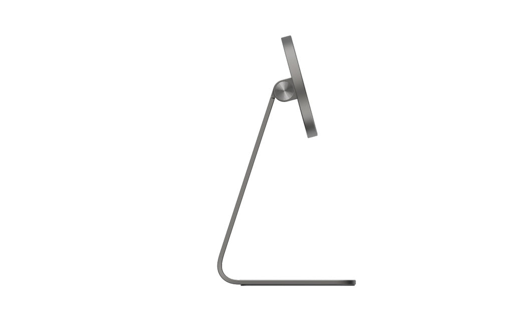 حامل باورولوجي المغناطيسي المكتبي للهاتف مع 17 مغناطيس N52 - رمادي داكن | Powerology Desktop Acute Magsafe Phone Stand with 17*N52 Magnets - Dark Grey.