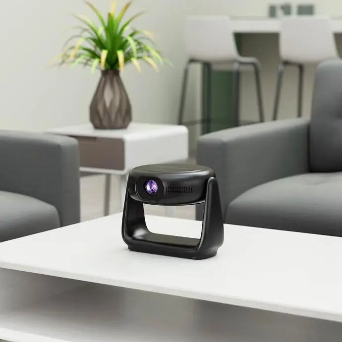 بروجكتور محمول 300 لومن بدقة Full HD من باورولوجي, مع بطارية مدمجة بسعة 5200 مللي امبير | Powerology 300 ANSI Lumens Full HD Portable Projector with 5200 mAh Built-in Battery