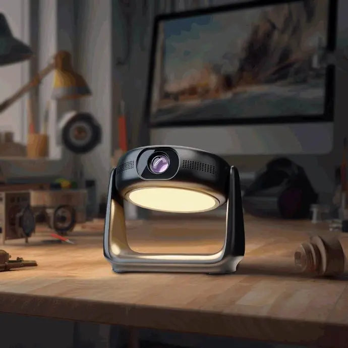 بروجكتور محمول 300 لومن بدقة Full HD من باورولوجي, مع بطارية مدمجة بسعة 5200 مللي امبير | Powerology 300 ANSI Lumens Full HD Portable Projector with 5200 mAh Built-in Battery