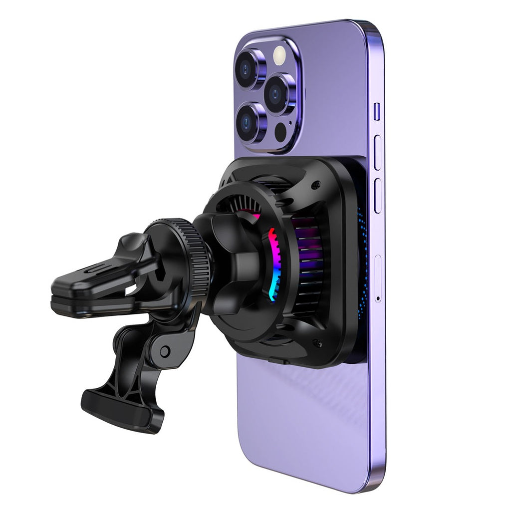 Powerology MagSafe Qi2 15W Fast Charger - شاحن باورولوجي MagSafe Qi2 سريع 15 واط مع تبريد وإضاءة RGB