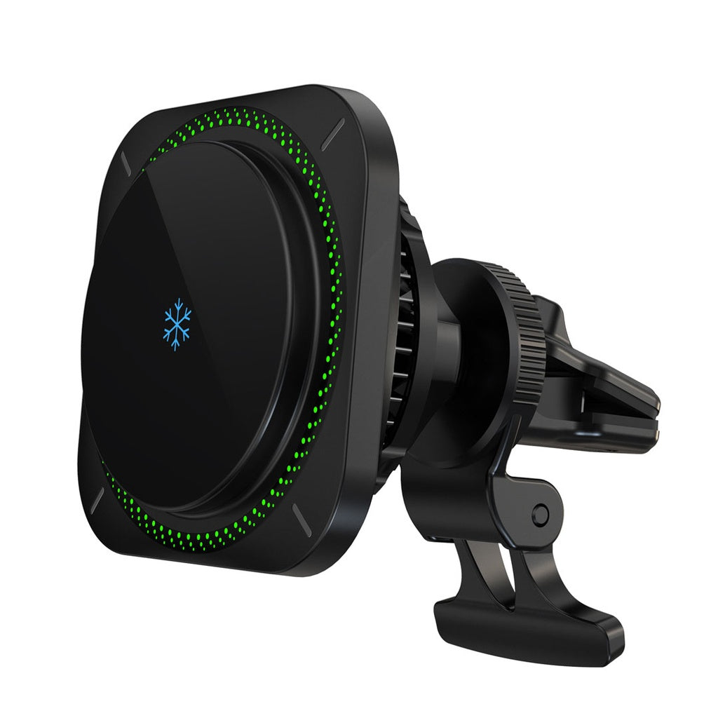 Powerology MagSafe Qi2 15W Fast Charger - شاحن باورولوجي MagSafe Qi2 سريع 15 واط مع تبريد وإضاءة RGB