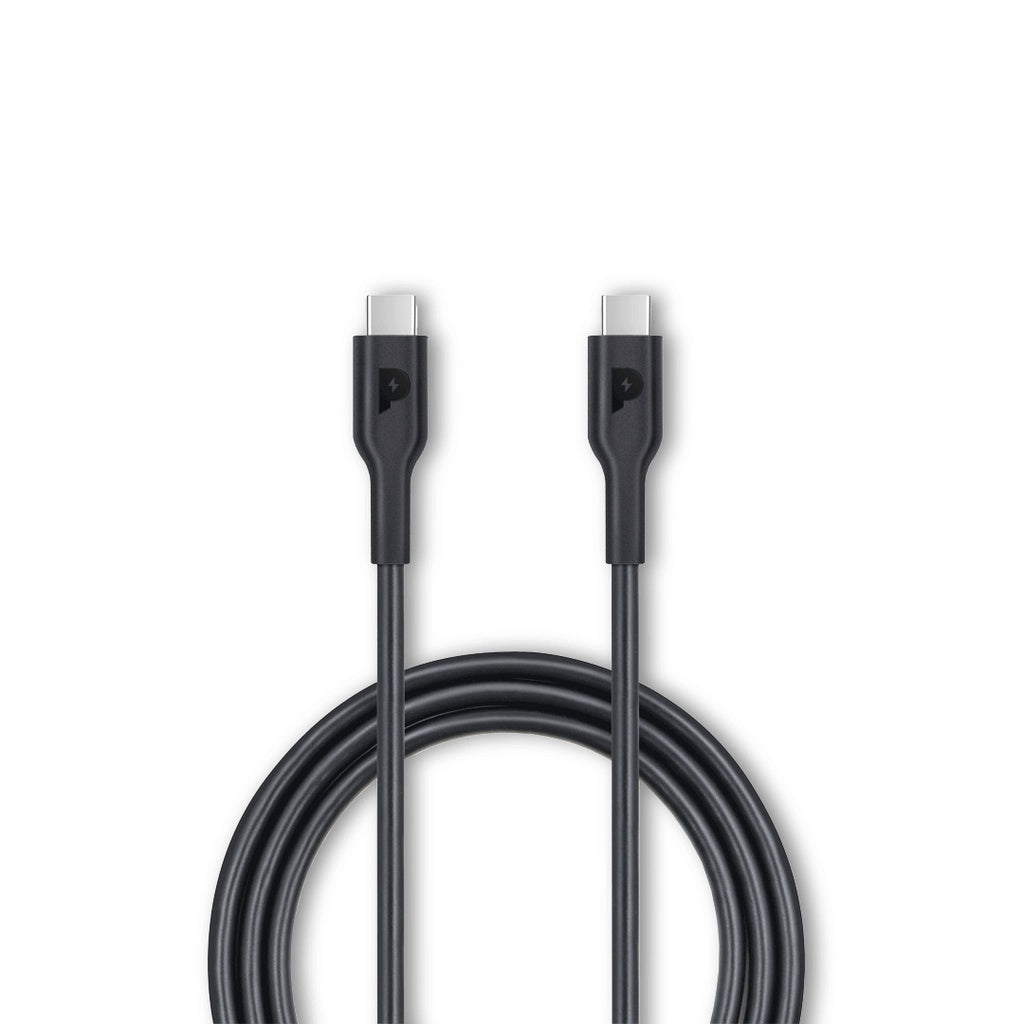 كيبل باورولوجي يو اس بي سي الى يو اس بي سي بطول 1.2 متر, شحن سريع 100 واط | Powerology USB-C to USB-C Cable 1.2M – 100W Fast Charging PD.