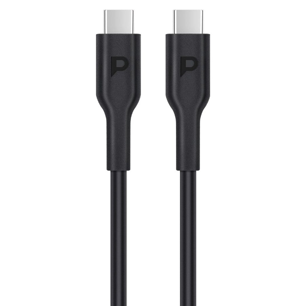 شاحن سيارة باورولوجي بقدرة 130 واط مع منفذي PD ومنفذ يو اس بي اي مع كيبل تايب سي الى تايب سي بقدرة 100 واط - اسود | Powerology 130W X2 PD Port & X1 Q.C Port With C to C 100W Cable (0.9m) – Black.