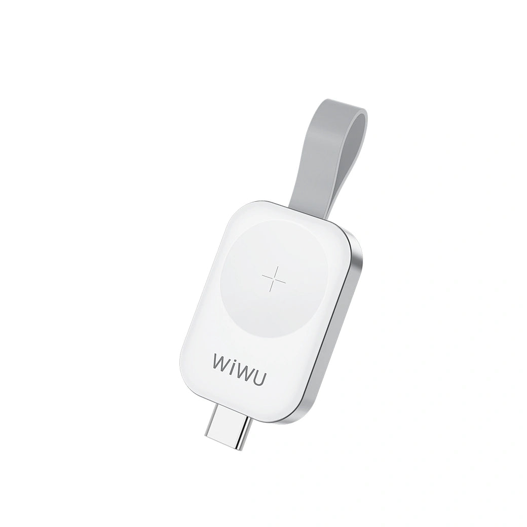 شاحن ويوو ام 16 مغناطيسي محمول لساعة ابل - ابيض | WiWU M16 Pro Portable Magnetic Wireless Watch Charger – White