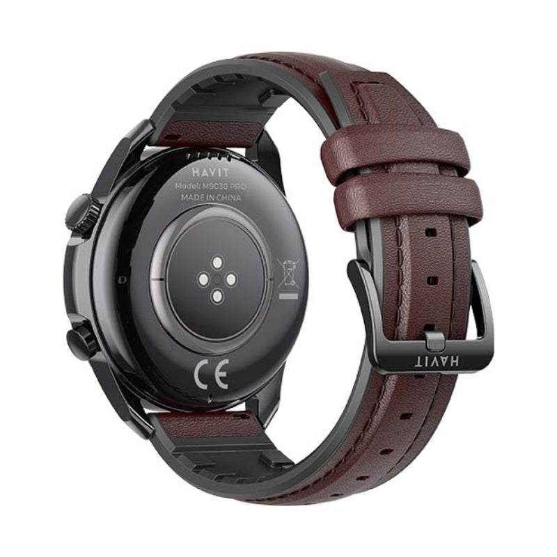 Havit M9030 PRO Smartwatch – AMOLED Display, Bluetooth Calling - ساعة هافيت الذكية دائريةمكالمات بلوتوث