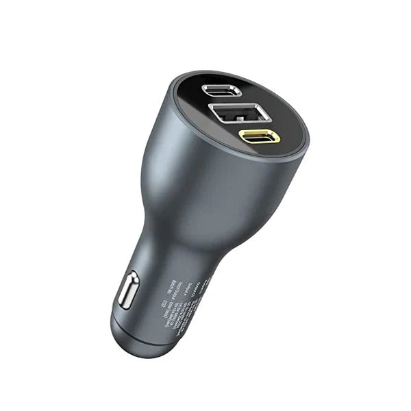 شاحن سيارة بقدرة 100 مع منفذين تايب سي ومنفذ يو اس بي من راف باور - RAVPower PD 100W 3-Port Car Charger
