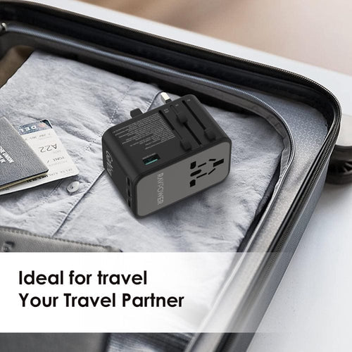 RAVPower RP-PC1043 GaN 75W Universal Travel Charger 4-Port - شاحن السفر العالمي راف باور GaN قدرة 75 واط، 4 منافذ