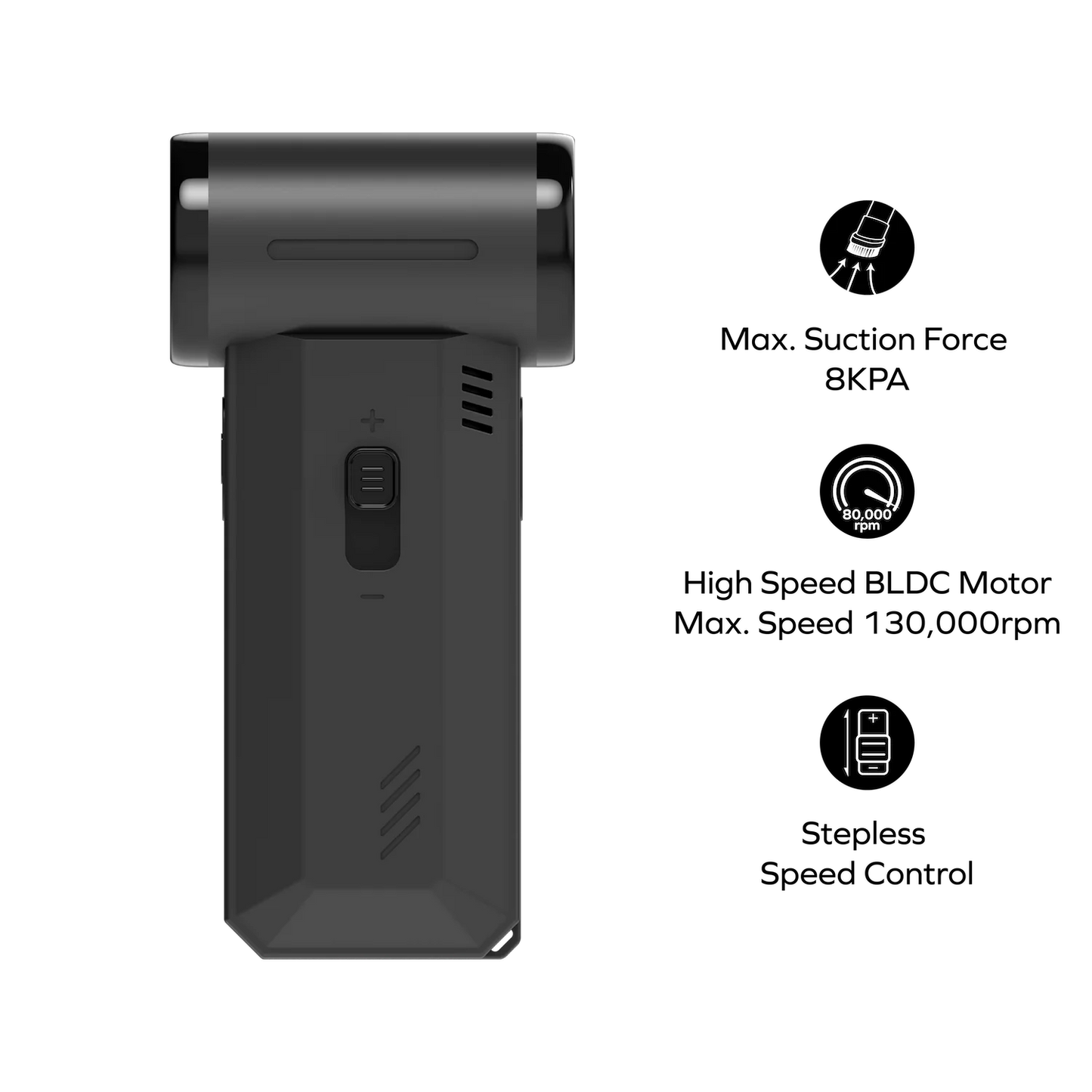 Momax 1° Airo Multi-Use Turbo High-Speed Fan & Cleaner | 2-in-1 Air Duster and Vacuum - مروحة ومكنسة موماكس ايرو 1 متعددة الاستخدامات, مروحة توربو عالية السرعة مع وظيفة التنظيف