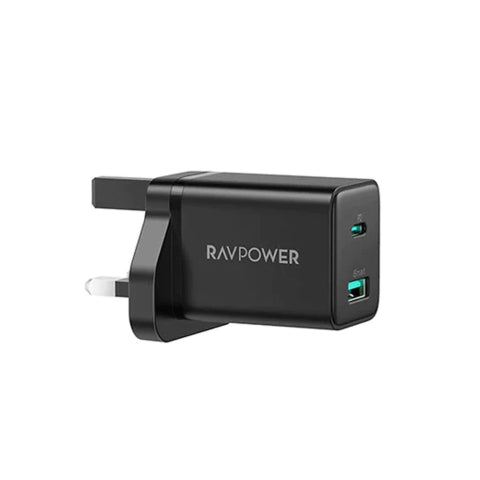 شاحن بقدرة 30 واط بمنفذين من راف باور - RAVPower PD 30W Wall Charger 2-Port
