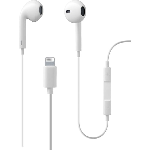 سماعة داخل الاذن سليولارلاين - Cellularline Wired In Ear Lightning Earphone White