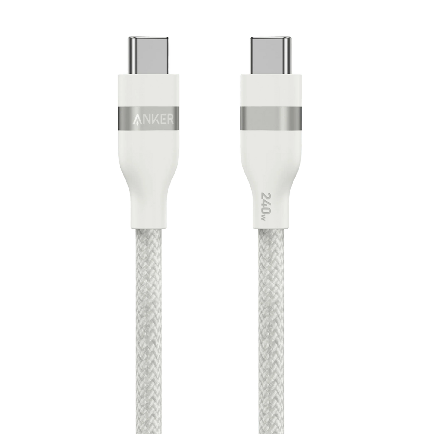 كيبل أنكر مضفر يو اس بي سي الى يو اس بي سي بقدرة 240 واط وطول 1.8 متر | Anker Braided USB-C to USB-C Cable 6ft, 240W
