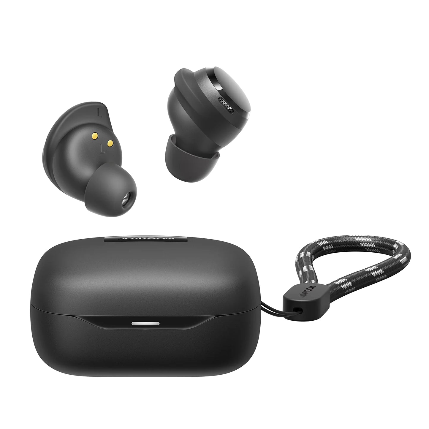 سماعات جويرووم JR-DB3 اللاسلكية, بلوتوث 5.4, وقت تشغيل حتى 32 ساعة - اسود | JOYROOM JR-DB3 Jdots Series True Wireless Earbuds – 32H Playtime – Black