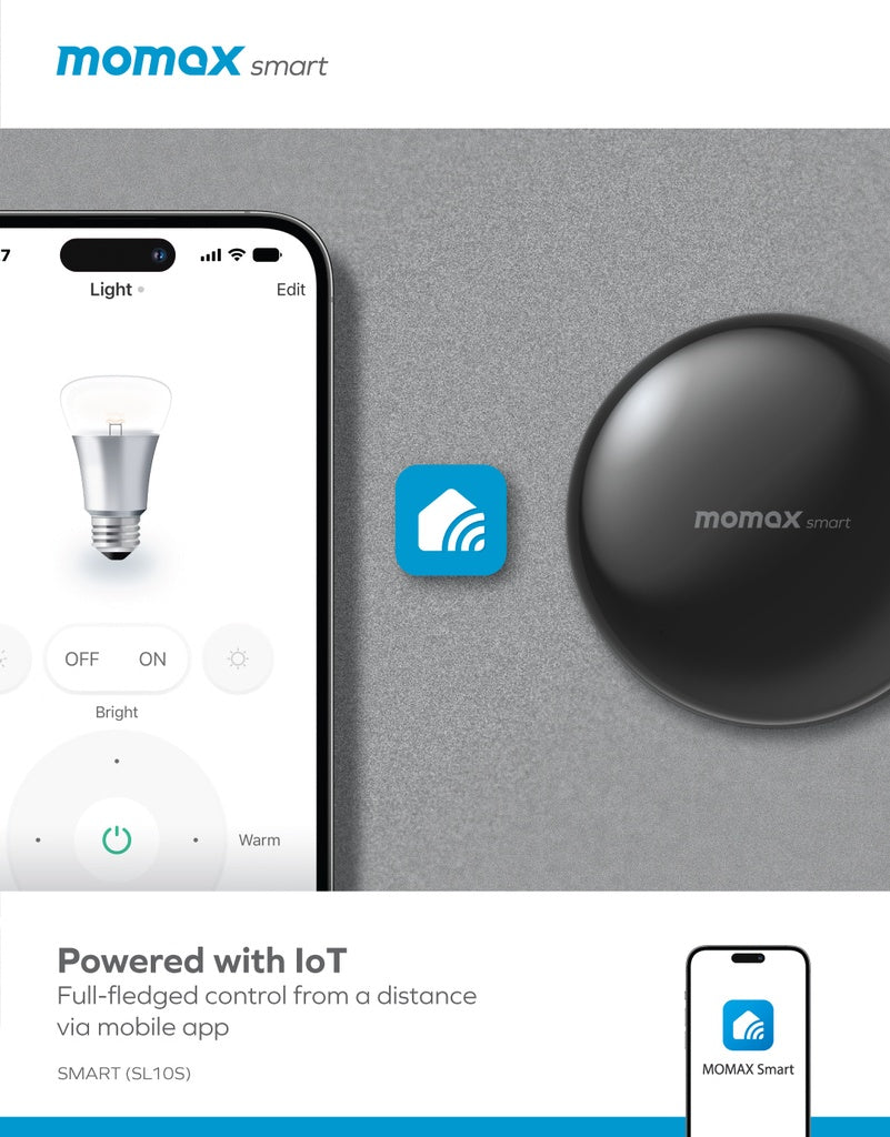 ريموت عالمي موماكس IoT الذكي للتحكم بالأجهزة المنزلية | Momax Smart IoT Universal IR Remote, Wi-Fi Smart Controller for Home Appliances