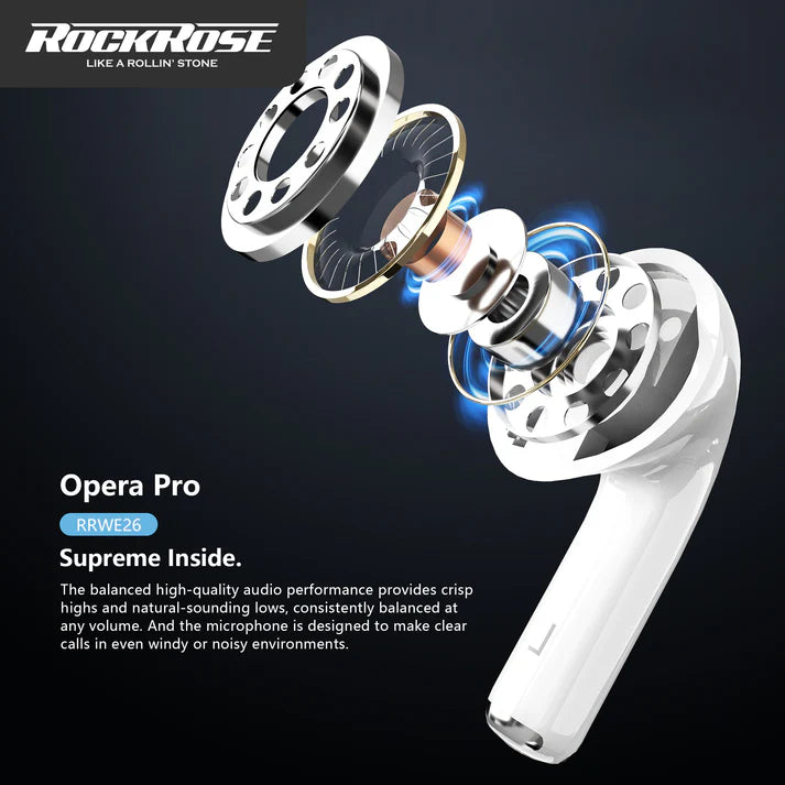 أوبيرا برو سماعات روك روز اللاسلكية بلوتوث - Rock Rose Opera Pro Wireless Bluetooth Headphones