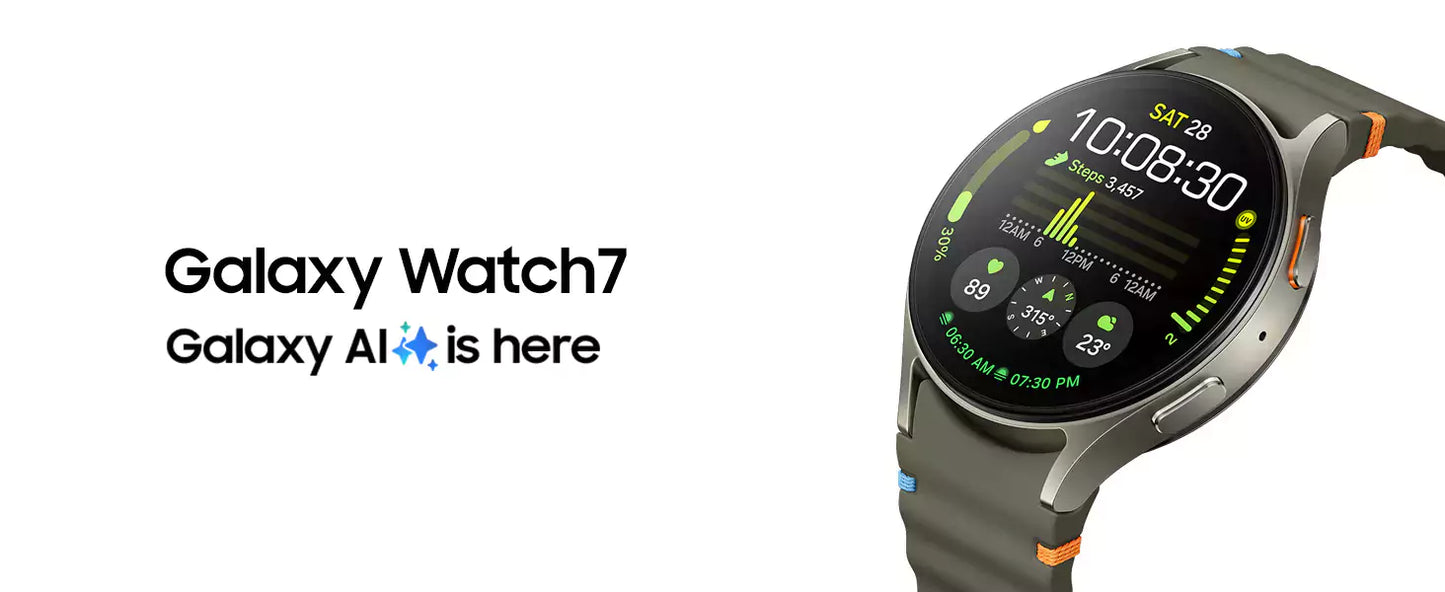 Samsung Galaxy Watch 7 Smartwatch 40mm Green - ساعة سامسونج جالاكسي 7 الذكية 40 ملم باللون الاخضر