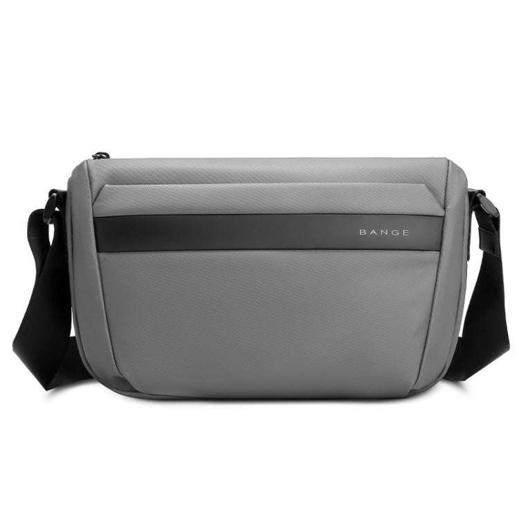BANGE Men Crossbody Bag Waterproof Simple Business Bag - Gray | حقيبة كتف بانج للرجال مقاومة للماء, تصميم بسيط للاعمال والرحلات - رصاصي