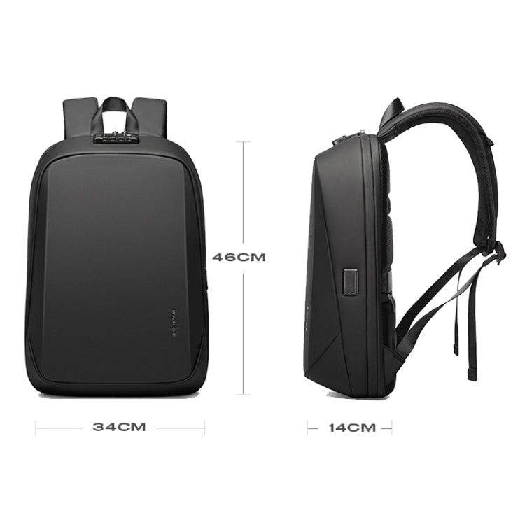 حقيبة ظهر بانجي للاعمال بسعة كبيرة مقاومة للماء - اسود | BANGE Business Laptop Bag Large Capacity Waterproof Backpack – Black