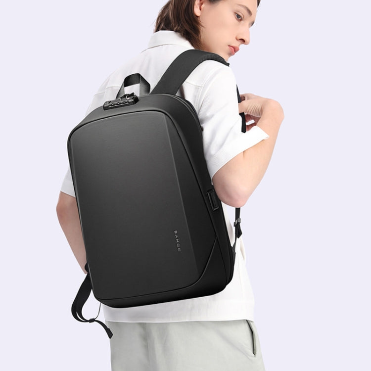حقيبة ظهر بانجي للاعمال بسعة كبيرة مقاومة للماء - اسود | BANGE Business Laptop Bag Large Capacity Waterproof Backpack – Black