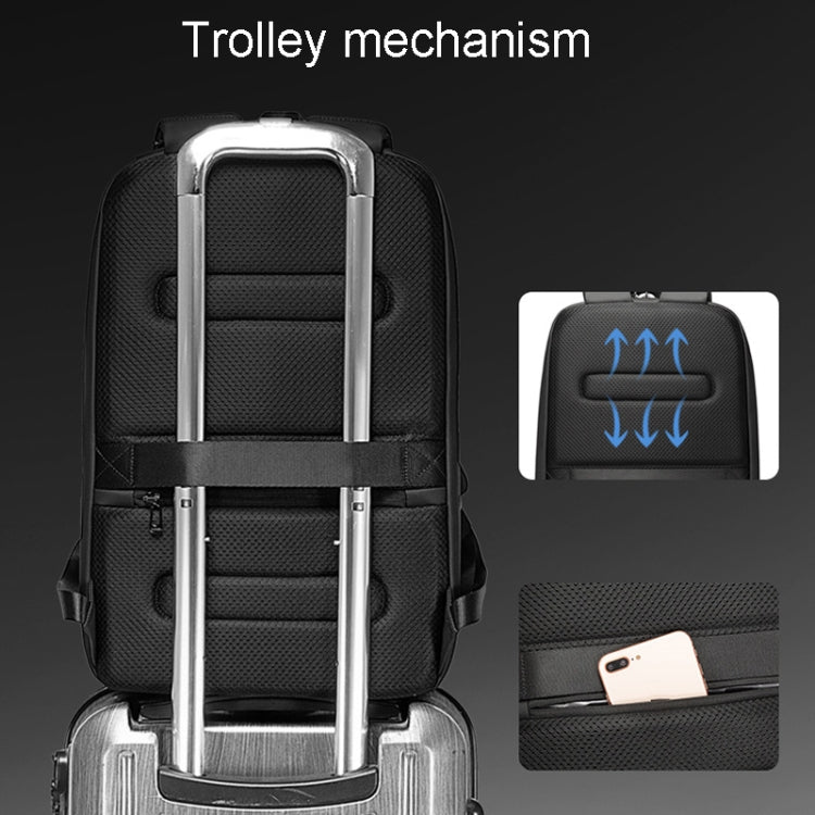 حقيبة ظهر بانجي للاعمال بسعة كبيرة مقاومة للماء - اسود | BANGE Business Laptop Bag Large Capacity Waterproof Backpack – Black