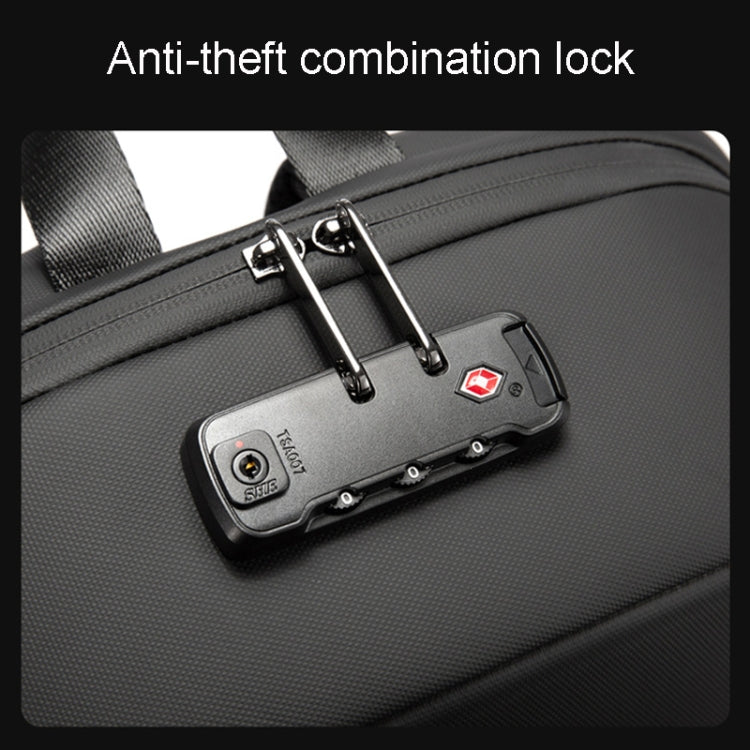 حقيبة ظهر بانجي للاعمال بسعة كبيرة مقاومة للماء - اسود | BANGE Business Laptop Bag Large Capacity Waterproof Backpack – Black