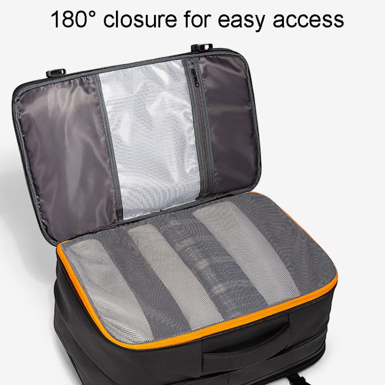 حقيبة بانجي 1909-8 مقاومة للماء مع قفل TSA وتصميم ضد السرقة - اسود | BANGE 1909-8 Backpack, Polyester Fabric, Anti-Theft with TSA Lock and Air Compression – Black