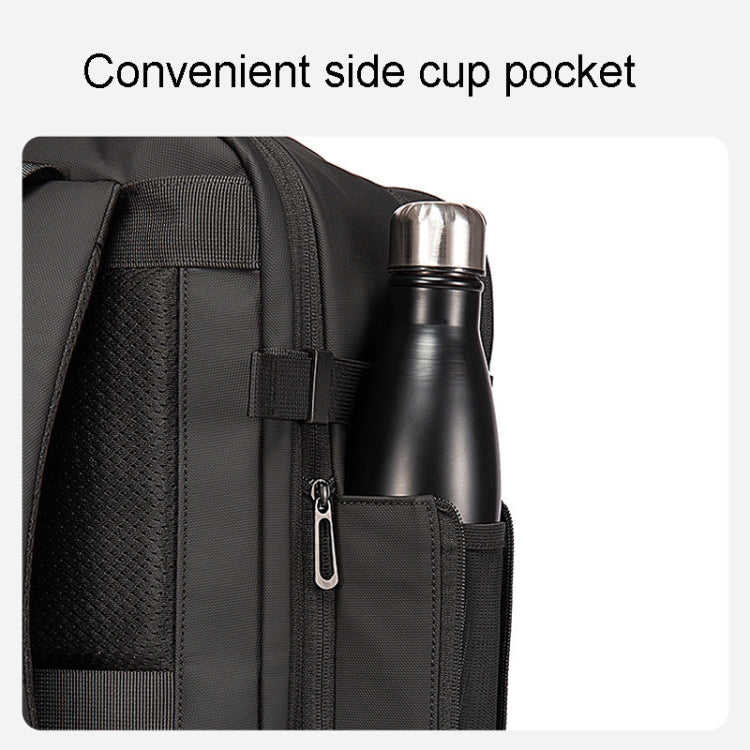 حقيبة بانجي 1909-8 مقاومة للماء مع قفل TSA وتصميم ضد السرقة - اسود | BANGE 1909-8 Backpack, Polyester Fabric, Anti-Theft with TSA Lock and Air Compression – Black